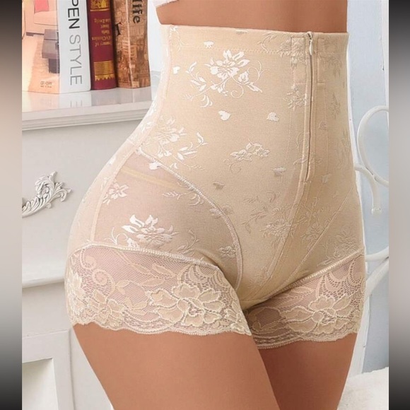 Lacey High-Waist Zipper Tummy Control Panties, Postpartum Shape… - Picture 1 of 13